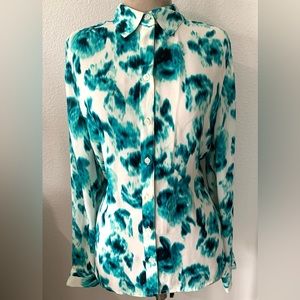 Covington Essentials Silk Blouse Size Large